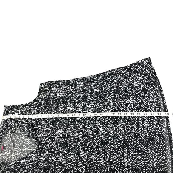 Vince Camuto Sleeveless V-Neck Blouse Women's Plus Size 2X Dot Print Career - Picture 8 of 10